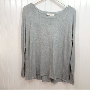 Vince Camuto Split Back Sweater Grey Sz M